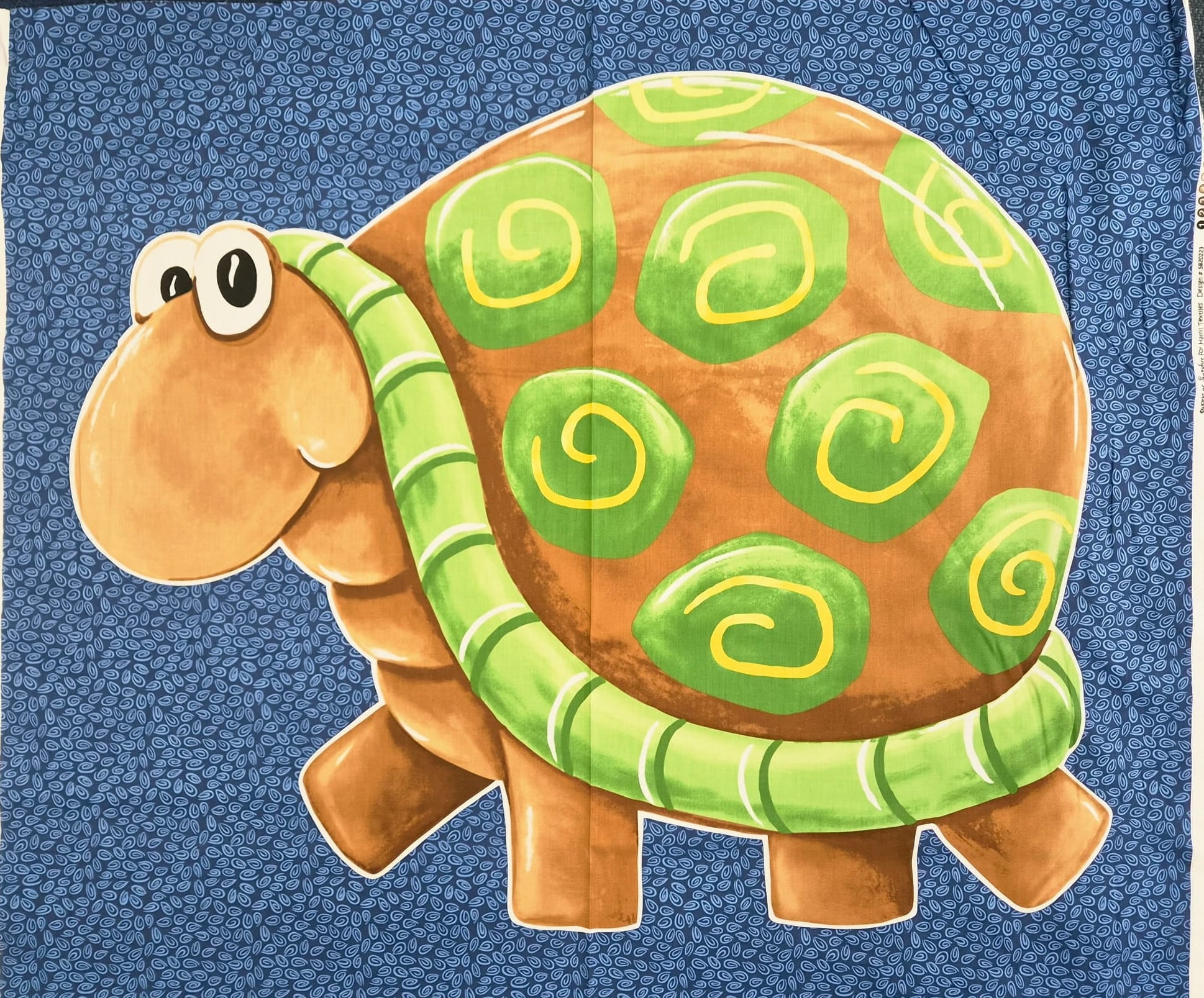 Word of Susybee - Turtoise Turtle Quilt Fabric Panel