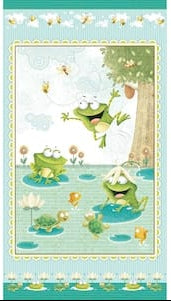 Henry Glass - Frogland Friends Quilt Fabric Panel