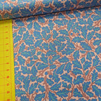 Kaffe Fassett and Morris and Co - Oak Blue PWKW003  - 100% Cotton Fabric by Free Spirit