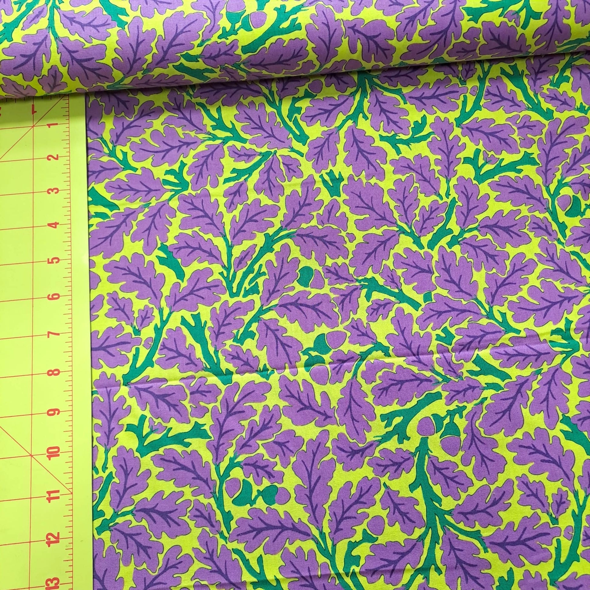Kaffe Fassett and Morris and Co - Oak Violet PWKW003  - 100% Cotton Fabric by Free Spirit