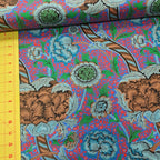 Kaffe Fassett and Morris and Co - Wandle Cobalt PWKW012 - 100% Cotton Fabric by Free Spirit