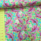Kaffe Fassett and Morris and Co - Leicester Fuchsia PWKW011 - 100% Cotton Fabric by Free Spirit