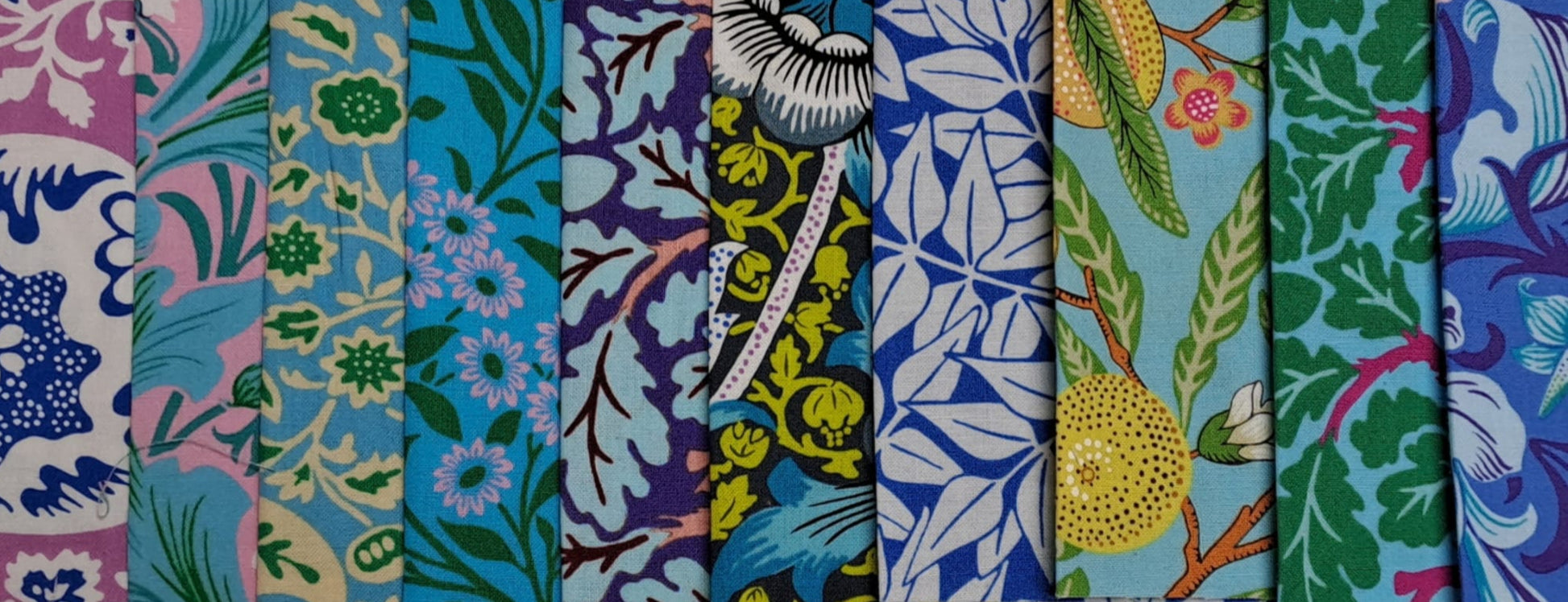 5" Charm Roll - Kaffe Fassett x Morris & Co 1 - Ten 100% Cotton Strips
