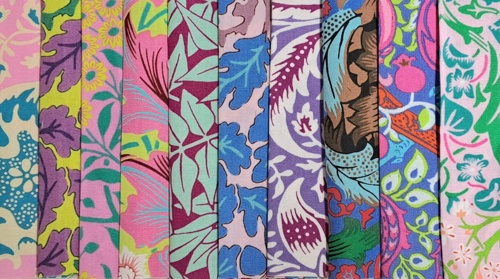 5" Charm Roll - Kaffe Fassett x Morris & Co 2- Ten 100% Cotton Strips
