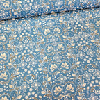 Stof - Blue and Marble 4502-875 100% Cotton Fabric