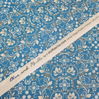 Stof - Blue and Marble 4502-875 100% Cotton Fabric