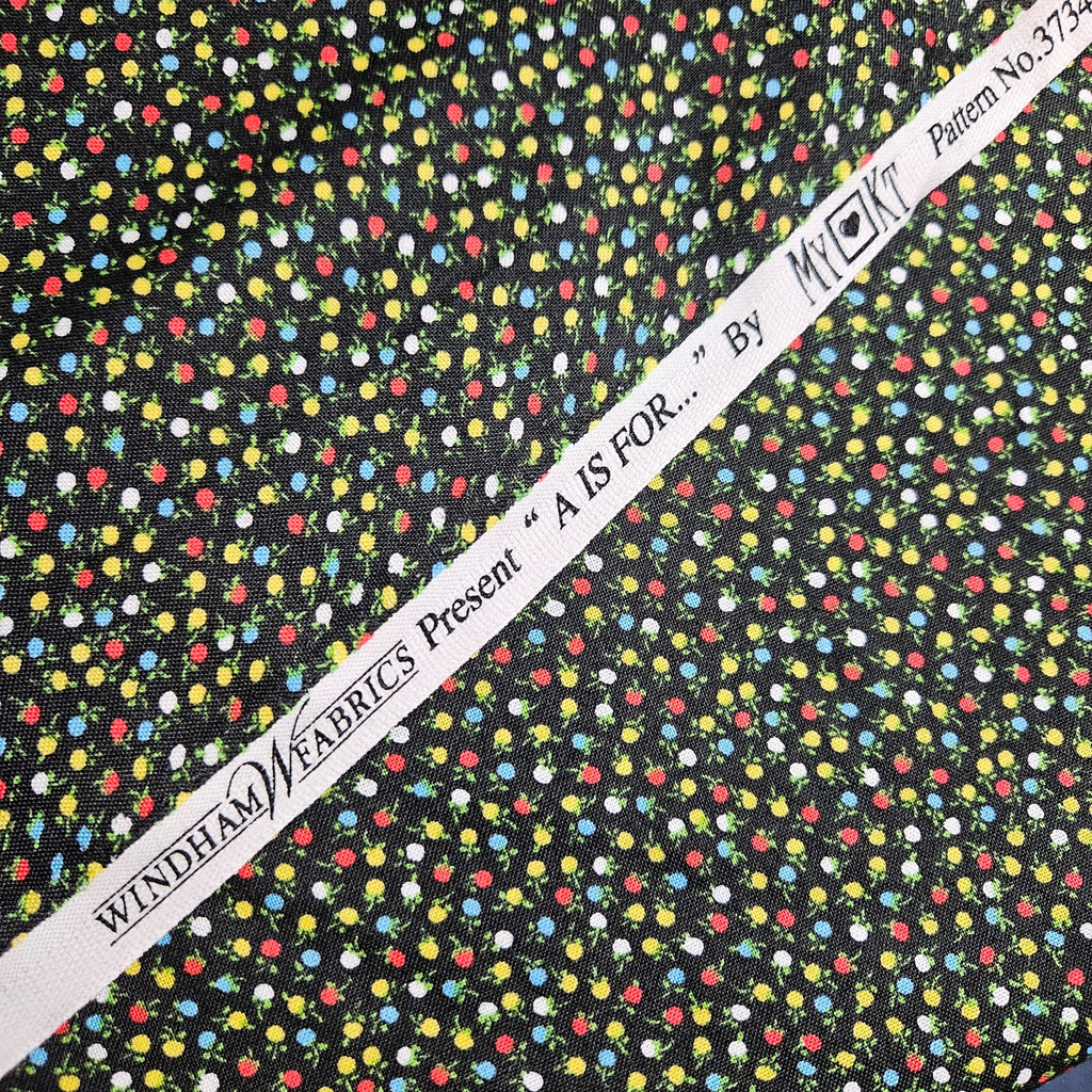 Windham Fabrics - A is for Black 37342 100% Cotton Fabric - Crafts and Quilts