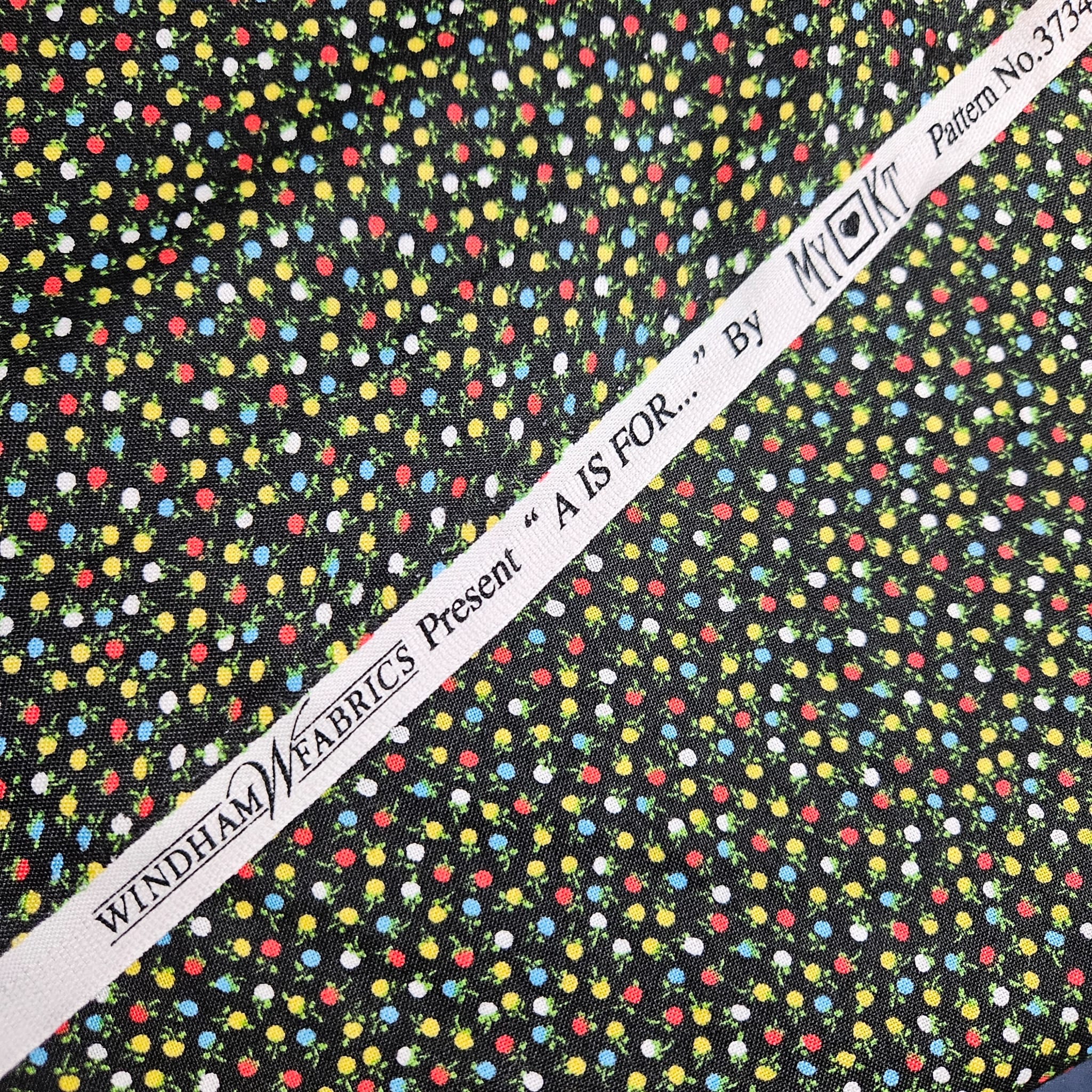 Windham Fabrics - A is for Black 37342 100% Cotton Fabric - Crafts and Quilts