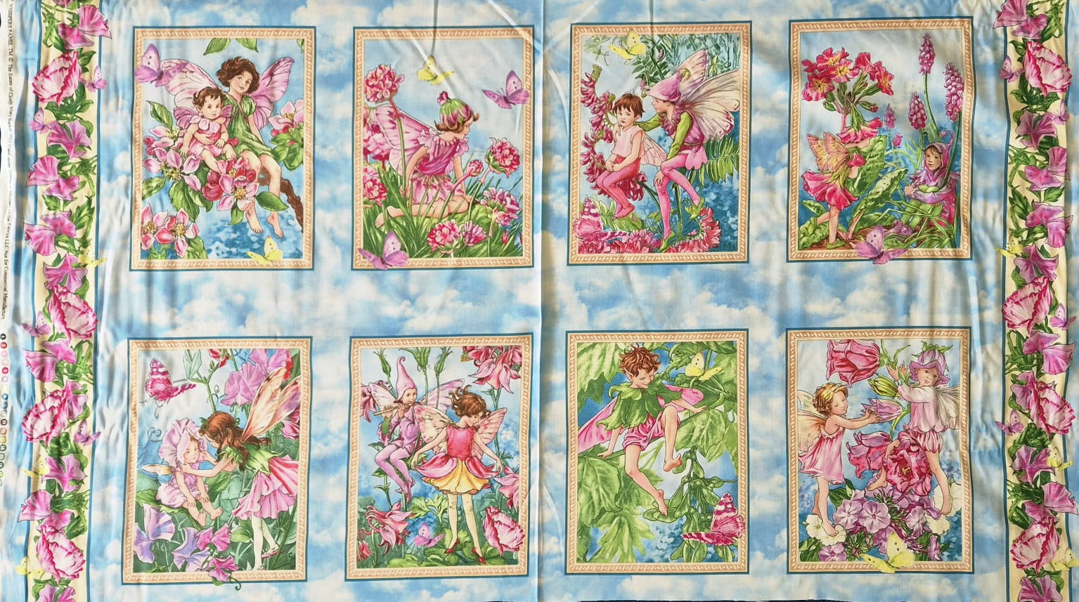 Michael Miller - Fairy Whispers Flower Fairy by Cicely Mary Barker Quilt Fabric Panel