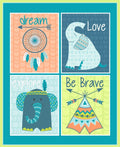 Studio E - Boho Baby Quilt Fabric Panel