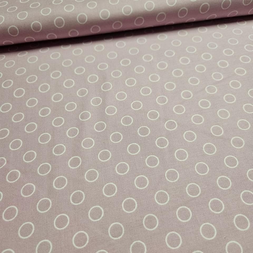 Benartex - Googlies by Michele DAmore Pink Circles 100% Cotton Fabric - Crafts and Quilts