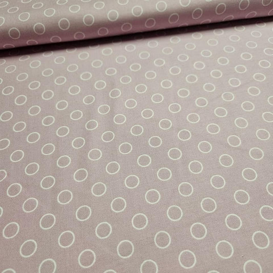 Benartex - Googlies by Michele DAmore Pink Circles 100% Cotton Fabric - Crafts and Quilts