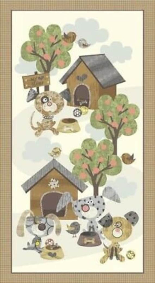 Blank Quilting - Good Doggie Quilt Fabric Panel - Crafts and Quilts