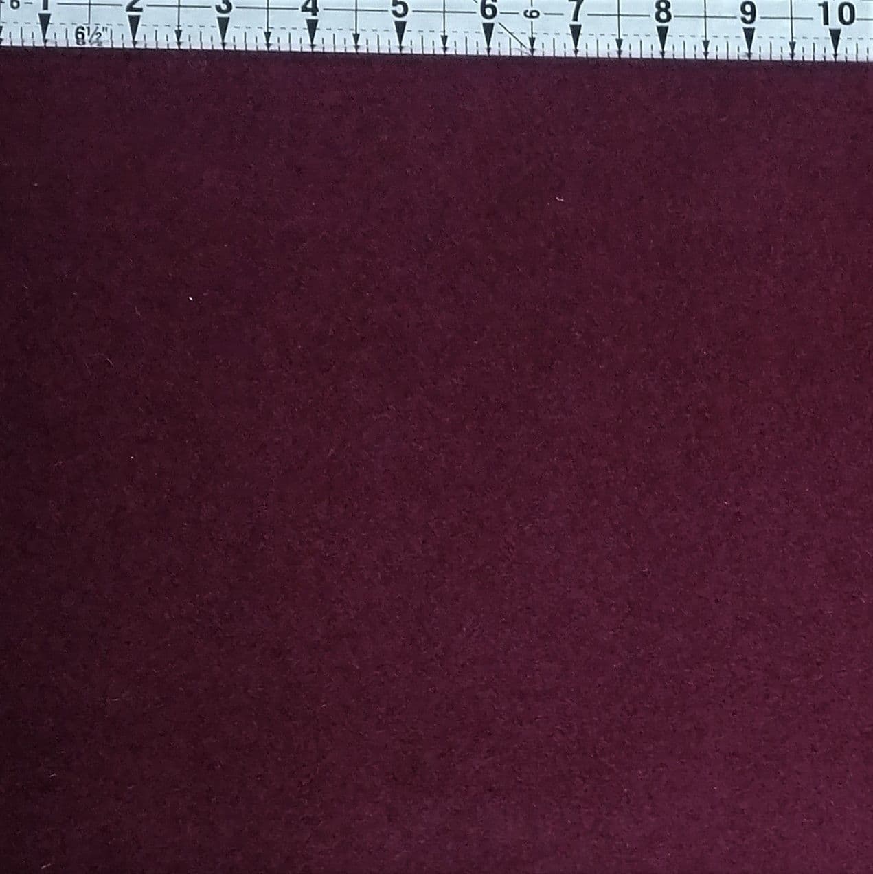 British 100% Wool Fabric - Burgundy