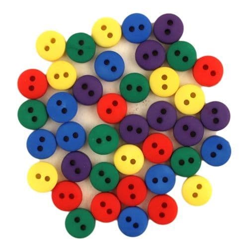Buttons Galore - Tiny Primary - Crafts and Quilts