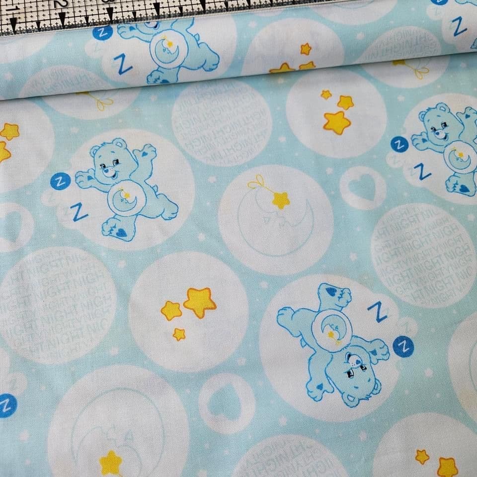 Camelot Cottons - Care Bears Bedtime Bear 44010107 100% Cotton Fabric