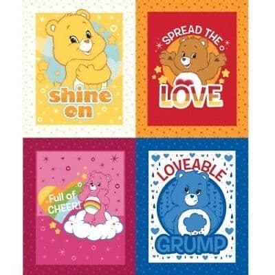 Camelot Cottons - Care Bears Fabric Panel 44010111P - Crafts and Quilts