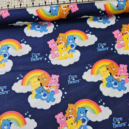 Camelot Cottons - Care Bears Friends and Rainbows 44010101 100% Cotton Fabric