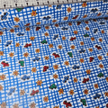 Camelot Cottons - Cars Check 21179908B Brushed 100% Cotton Fabric - Crafts and Quilts