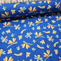 Camelot Cottons - Cute Bugs Blue 61179905B Brushed 100% Cotton Fabric - Crafts and Quilts