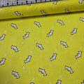 Camelot Cottons - DC Justice League Batman Bat Signal Yellow 23421306 100% Cotton Fabric