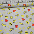 Camelot Cottons - DC Justice League Hero Logos Grey 23421302 100% Cotton Fabric