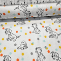 Camelot Cottons - Disney 101 Dalmatians 85010002B Brushed Flannel 100% Cotton Fabric - Crafts and Quilts