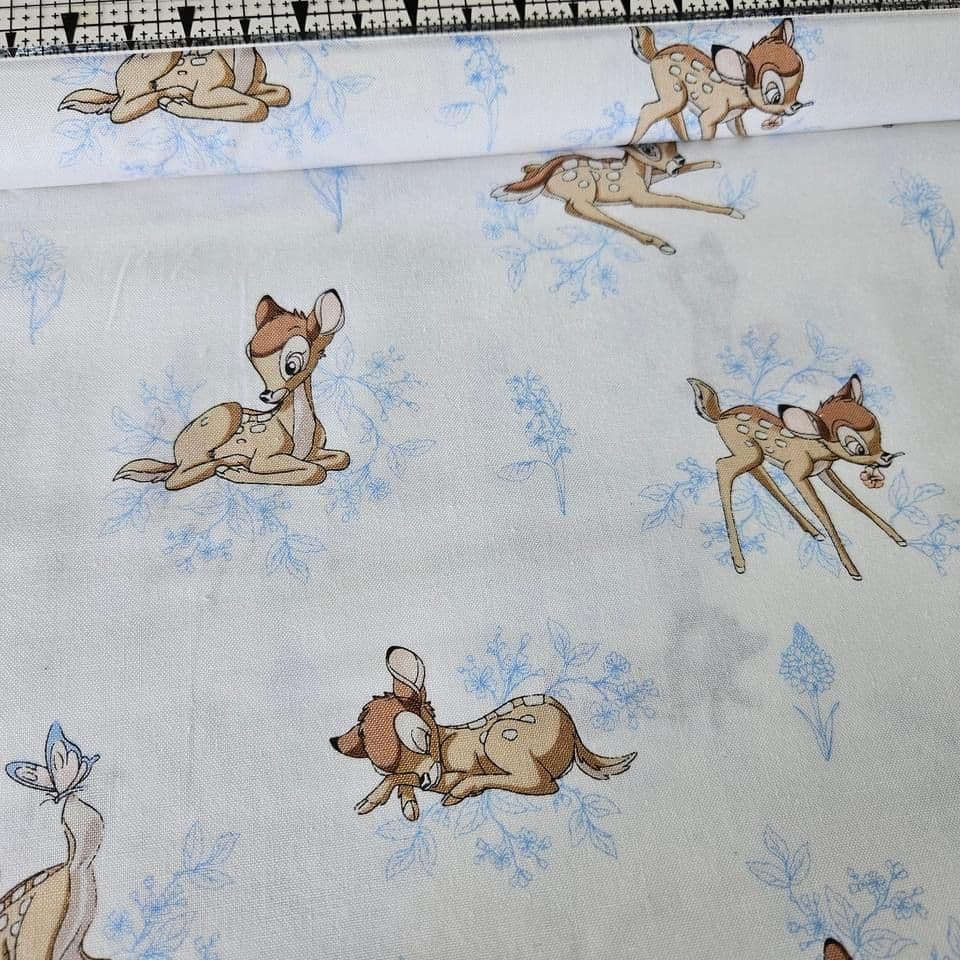 Camelot Cottons - Disney Bambi White 85040101 100% Cotton Fabric
