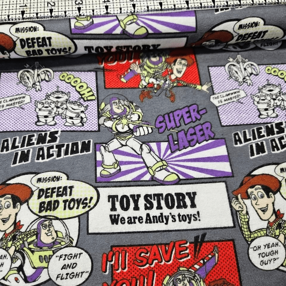 Camelot Cottons - Disney Toy Story Brushed Cotton Flannel 100% Cotton Fabric