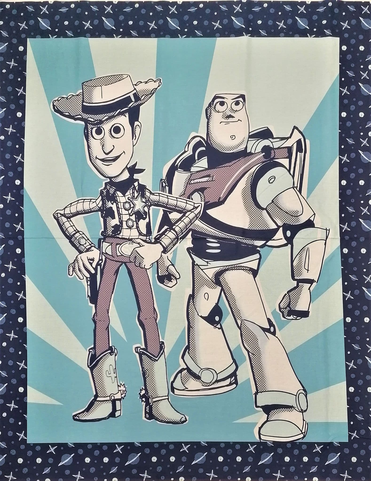 Camelot Cottons - Disney Toy Story Woody and Buzz Quilt Panel 13020311JP
