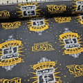 Camelot Cottons - Fantastic Beasts and Where to Find Them Metallic Black 23900101 100% Cotton Fabric - Crafts and Quilts