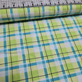 Camelot Cottons - Game On Green Check 27170706 100% Cotton Fabric - Crafts and Quilts