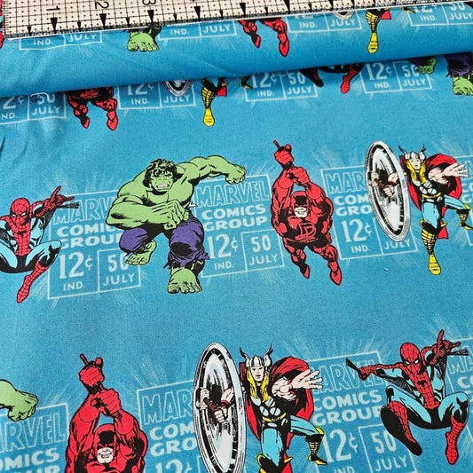 Camelot Cottons - Marvel Superheroes Characters 100% Cotton Fabric