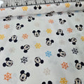 Camelot Cottons - Mickey Mouse Oh Boy Faces White 85270502 100% Cotton Fabric - Crafts and Quilts