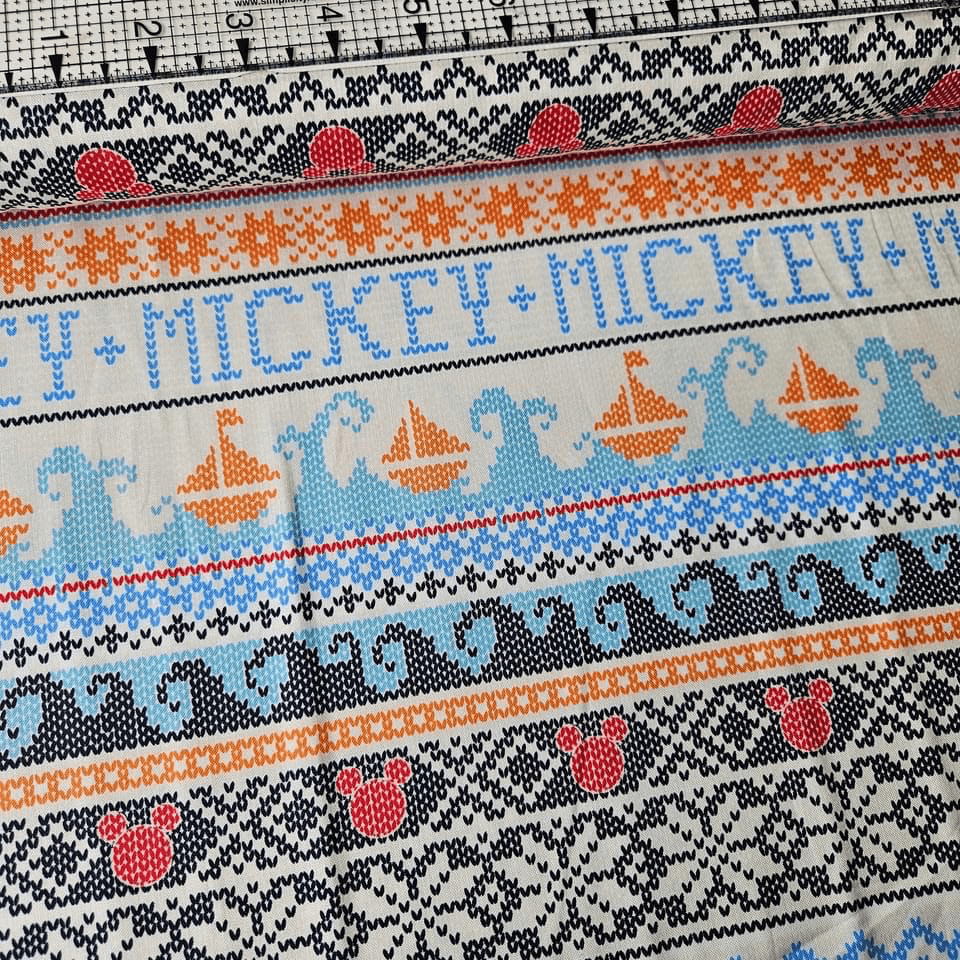 Camelot Cottons - Mickey Mouse Oh Boy Knit Multi 85270503 100% Cotton Fabric