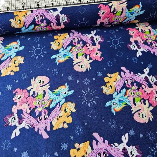 Camelot Cottons - My Little Pony Blue 95010101 100% Cotton Fabric