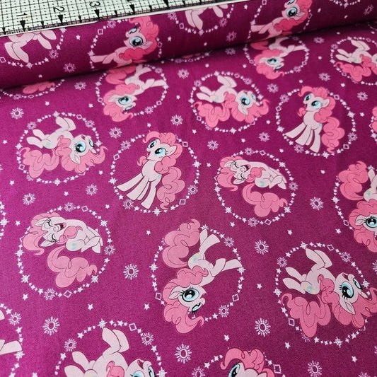 Camelot Cottons - My Little Pony Pinkie Pie Pink 95010103 100% Cotton Fabric