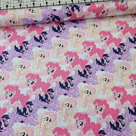 Camelot Cottons - My Little Pony Ponies White 95010104 100% Cotton Fabric