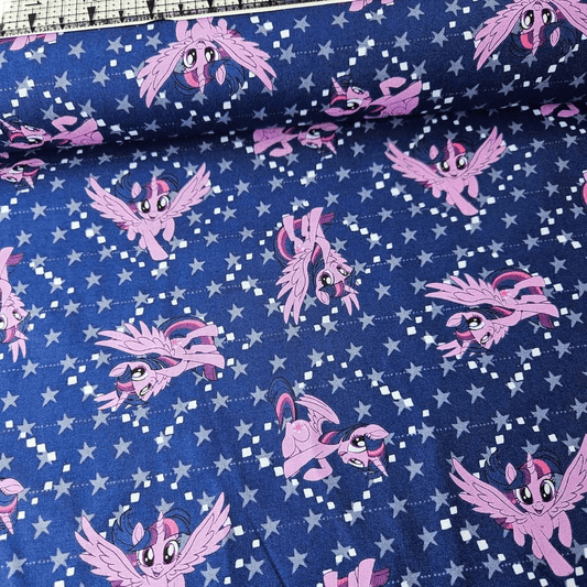 Camelot Cottons - My Little Pony Twilight Sparkle Blue 95010105 100% Cotton Fabric