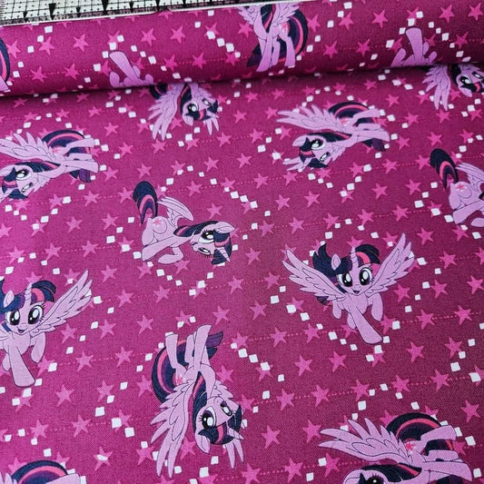 Camelot Cottons - My Little Pony Twilight Sparkle Pink 95010105 100% Cotton Fabric