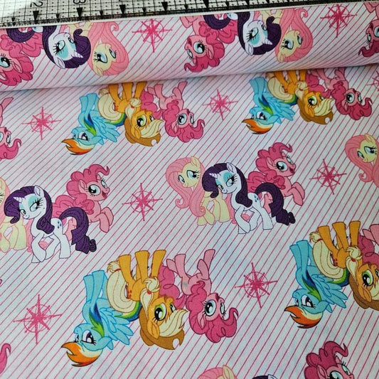 Camelot Cottons - My Little Pony White 95010102 100% Cotton Fabric