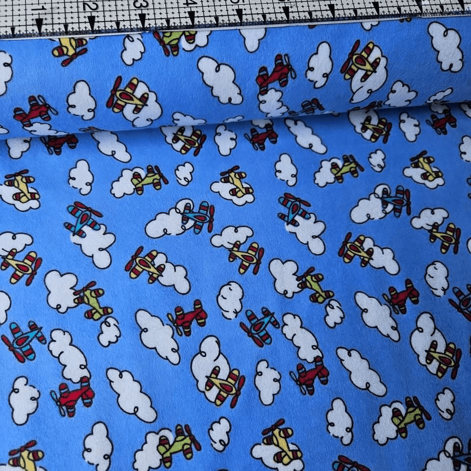 Camelot Cottons - Planes 21179001B Brushed 100% Cotton Fabric