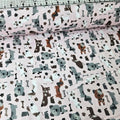 Camelot Cottons - Puppy Dogs Pink 21179910B Brushed 100% Cotton Fabric - Crafts and Quilts