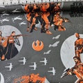 Camelot Cottons - Star Wars Rogue One Characters Grey 7370101 100% Cotton Fabric - Crafts and Quilts