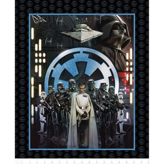 Camelot Cottons - Star Wars Rouge One The Empire Villians Quilt Panel - Crafts and Quilts