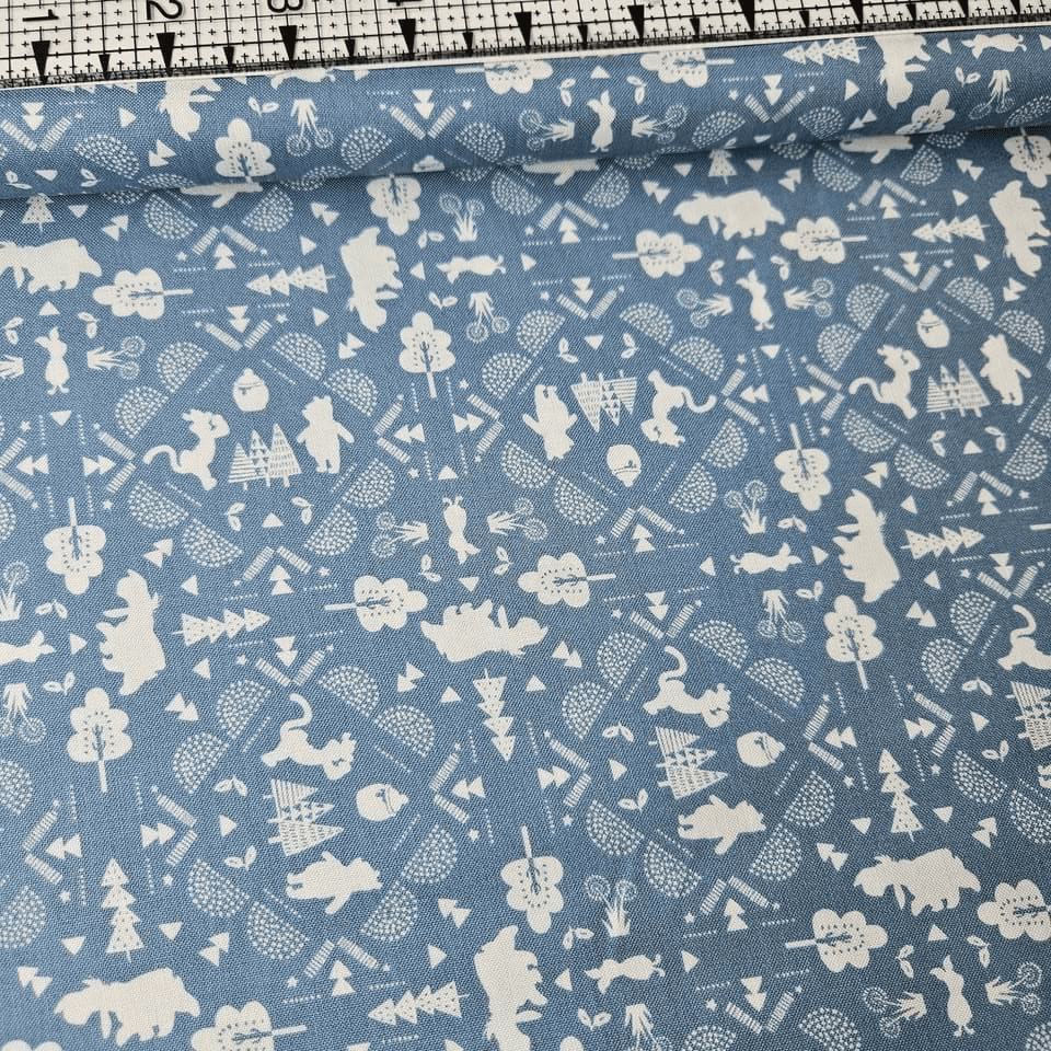 Camelot Cottons - Winnie the Pooh Delph Blue 85430410 100% Cotton Fabric