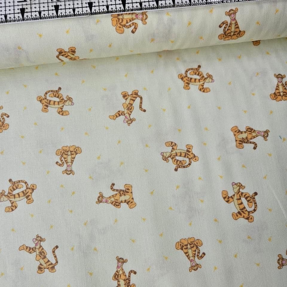 Camelot Cottons - Winnie the Pooh Tigger Yellow 85430103 100% Cotton Fabric