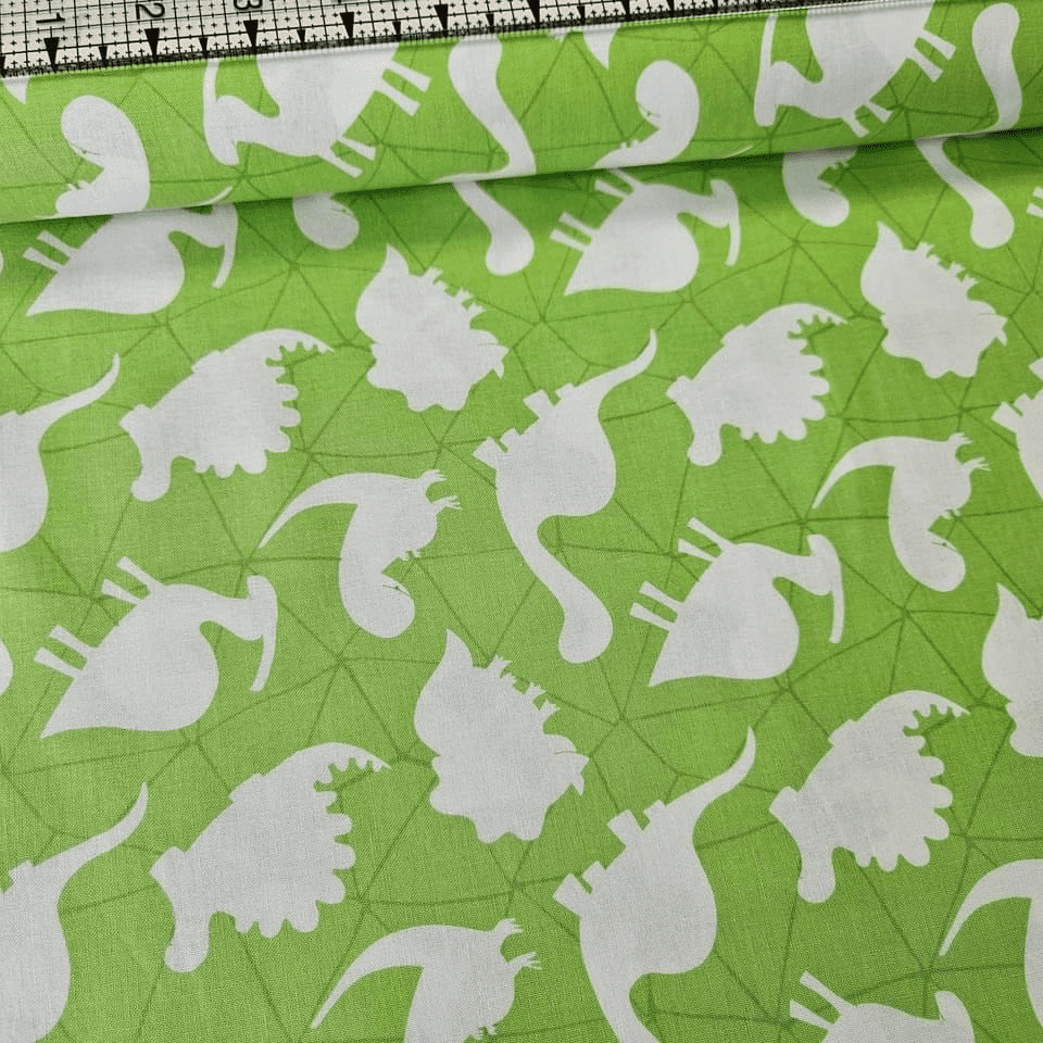 Camelot Cottons - You are Dino-Mite Dinosaur Green 6141703 100% Cotton Fabric