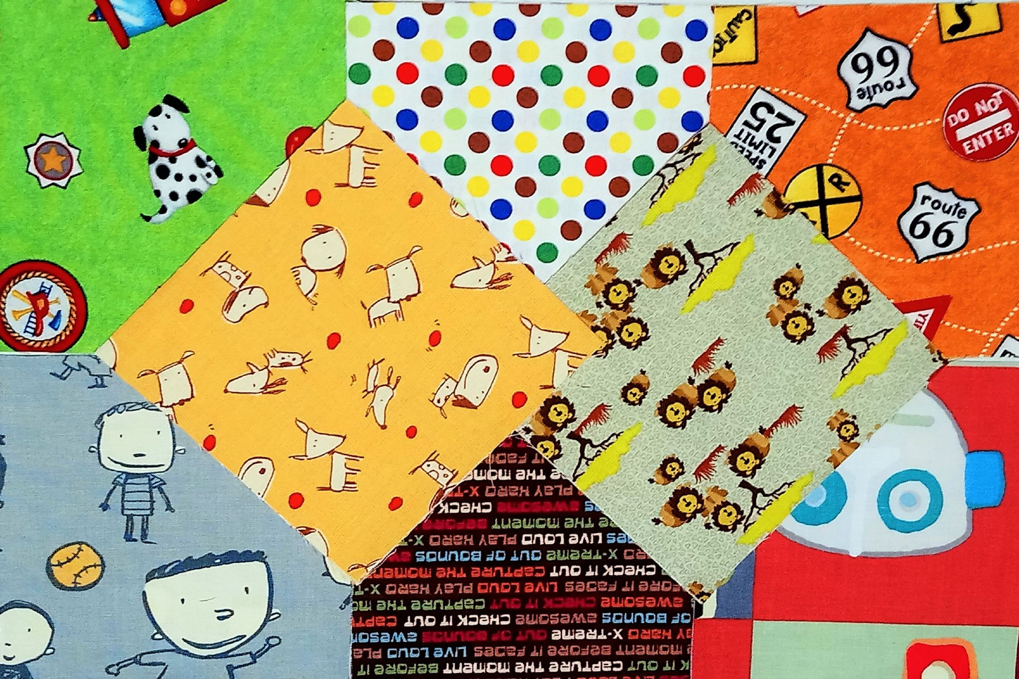 5" Charm Squares - Boy Zone