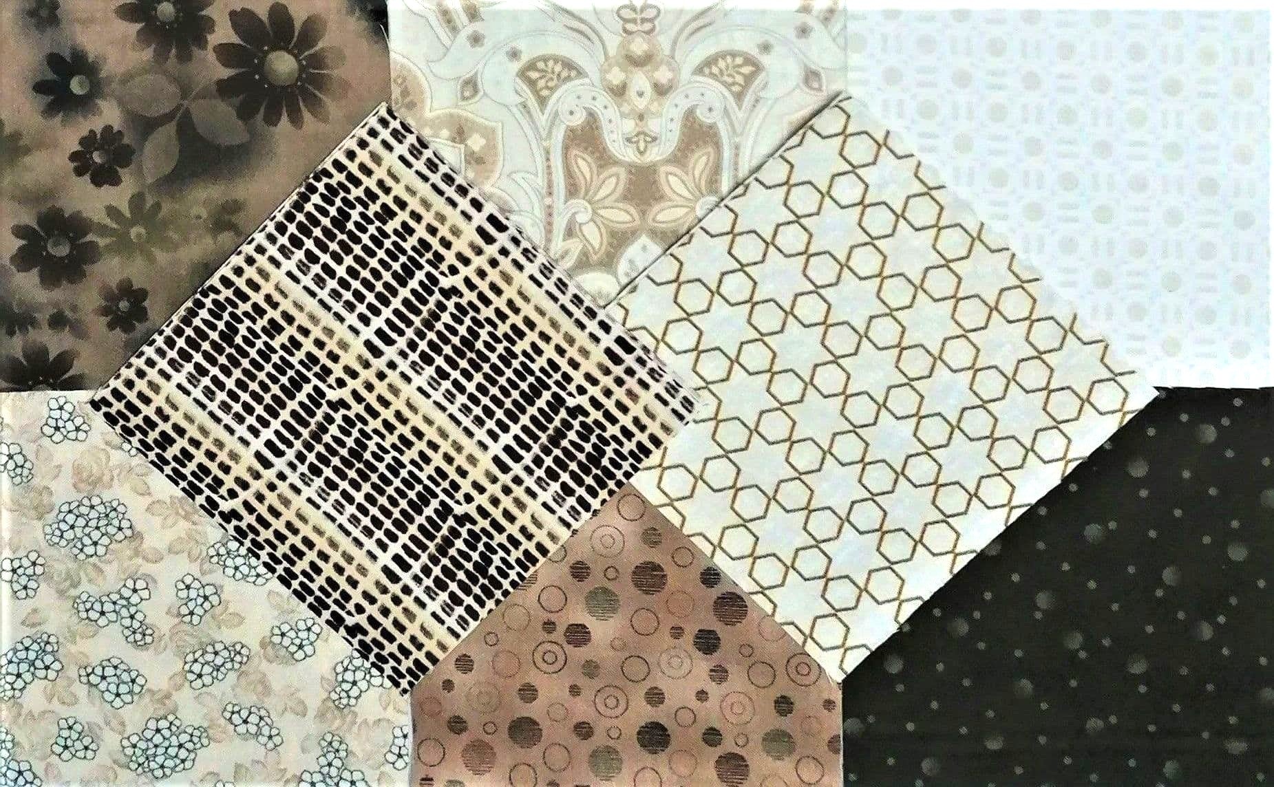 5" Charm Squares - Coffee & Cream
